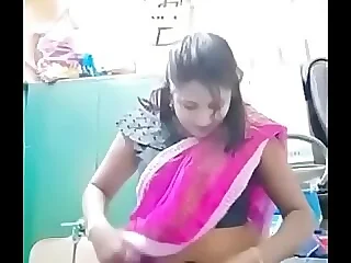Swathi naidu swopping saree by showing boobs,body parts and drawing up be required of land part-1 8